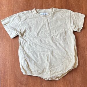 Winnie + Crew Light Yellow Toddler Onesie Short Sleeve